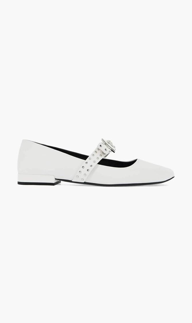Gianni Ribbon Studded Ballerinas