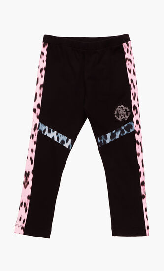 Leopard Print Paneled Leggings