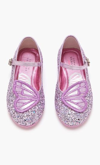BUTTERFLY EMBROIDERY FLAT