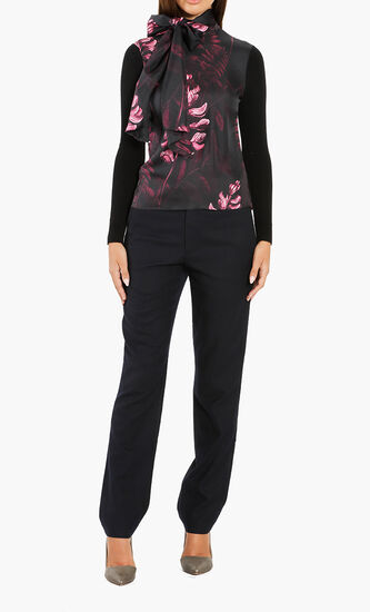 Bekiina Silk Splendour Tie-Neck Top
