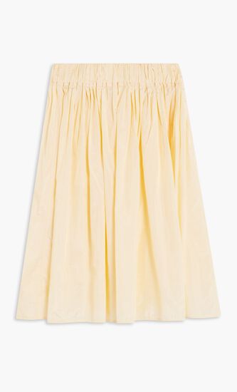 Silk And Nylon Canvas Skirt