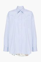 CHIFFON BACK OVERSIZED SHIRT