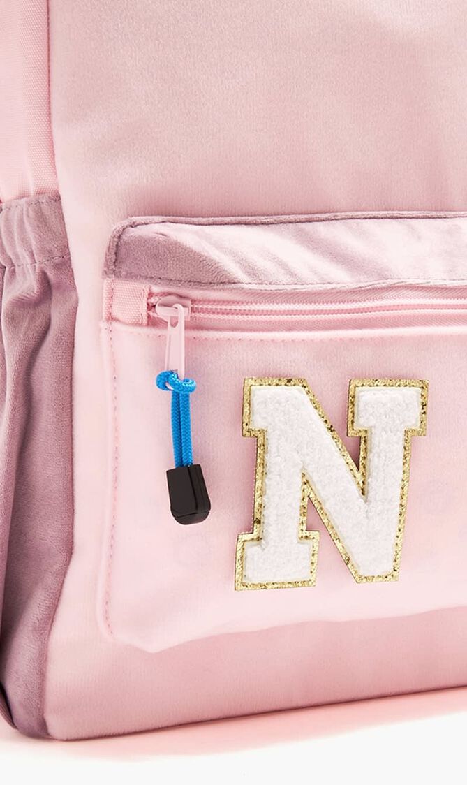 Chenille Sparkle Letter 'N' patch