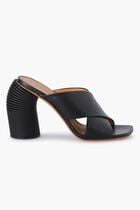 SPRING CRISS CROSS HIGH MULE BLACK BLACK