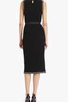 COTTON POINTELLE KNITTED TANK DRESS