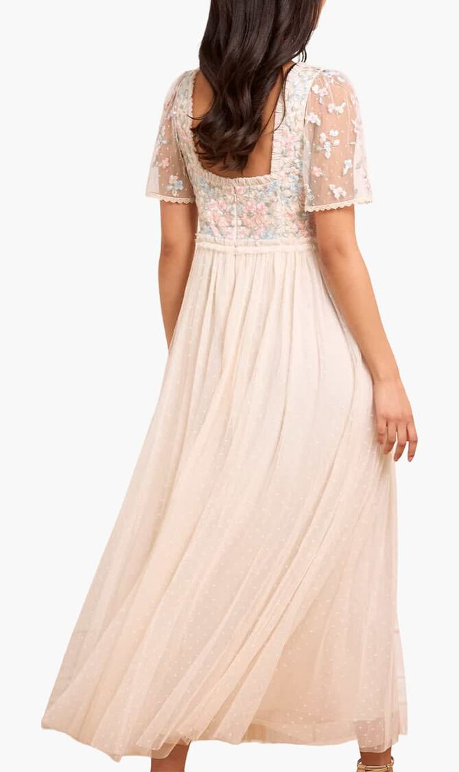 Versailles Ditsy Bodice Ankle Gown