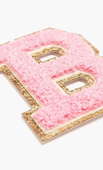 Chenille Sparkle Letter 'B' patch