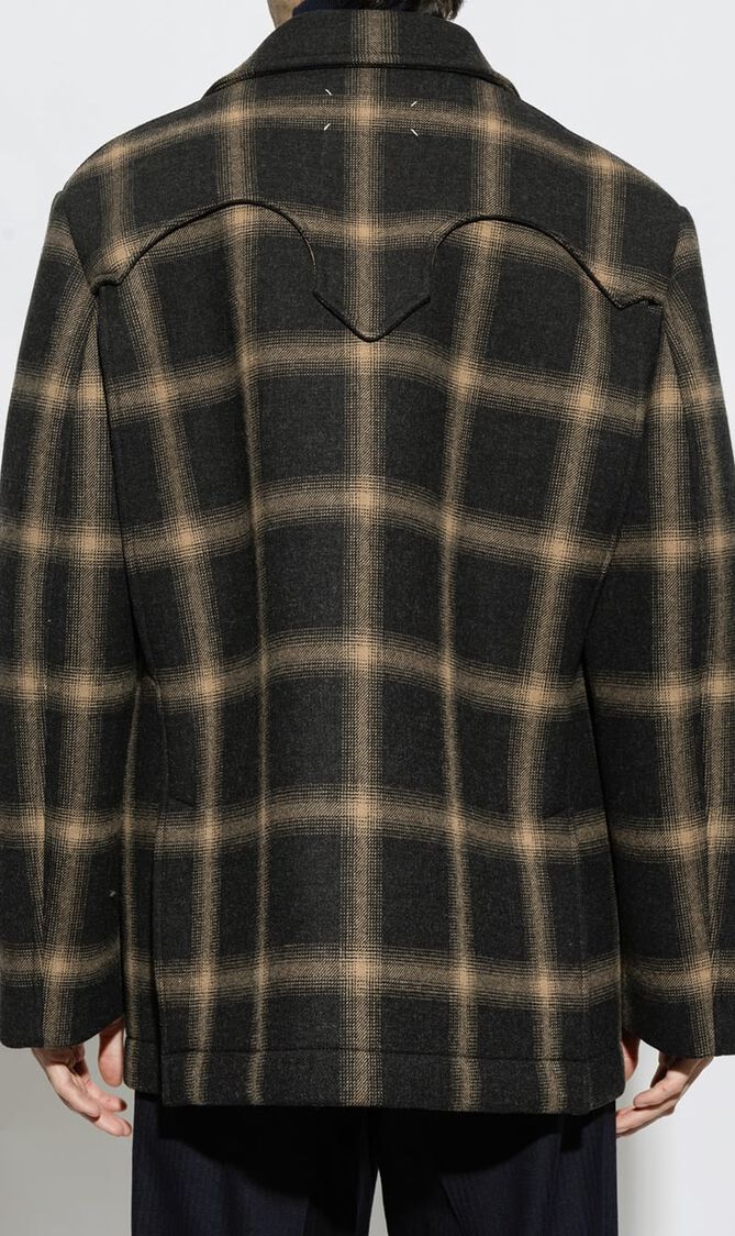 Short Coat Check Pattern