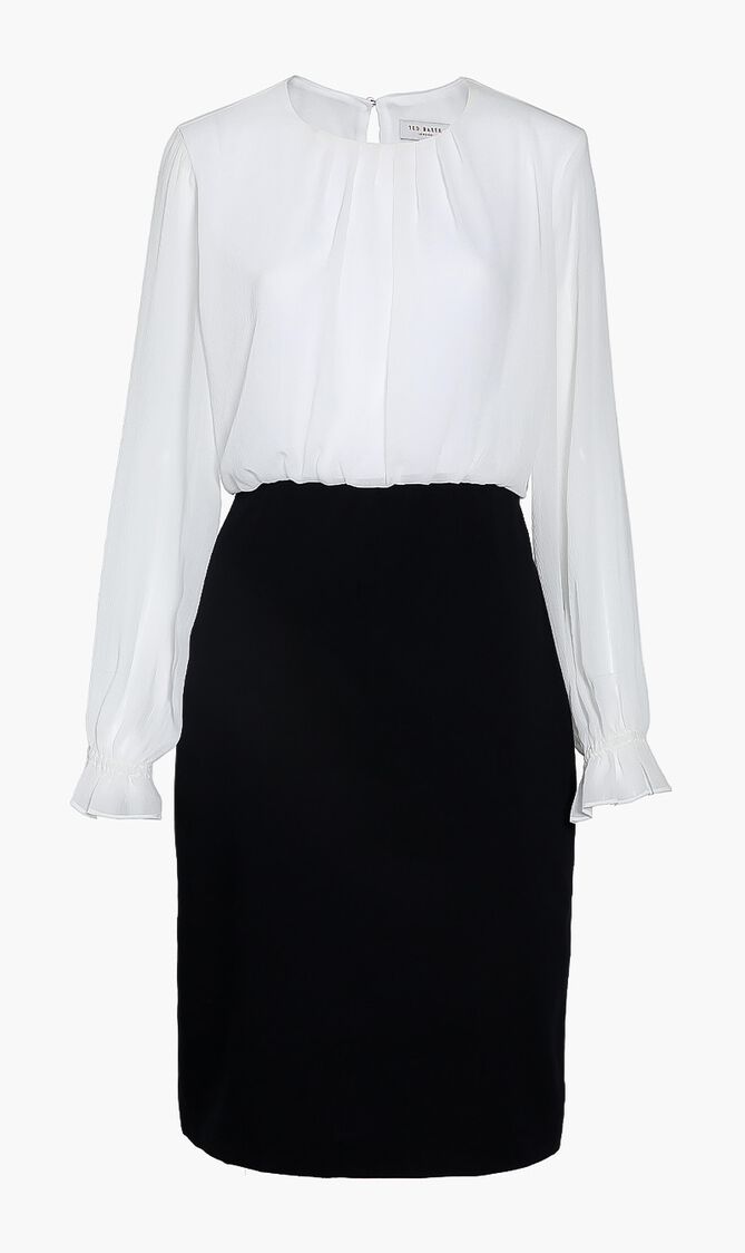 Exaggerated Sleeve Detail Dress