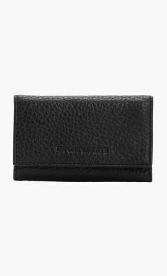 Textured Leather Key Ring