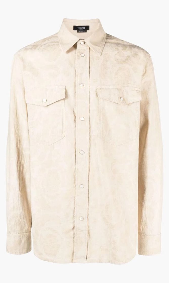 Barocco Jacquard Denim Shirt