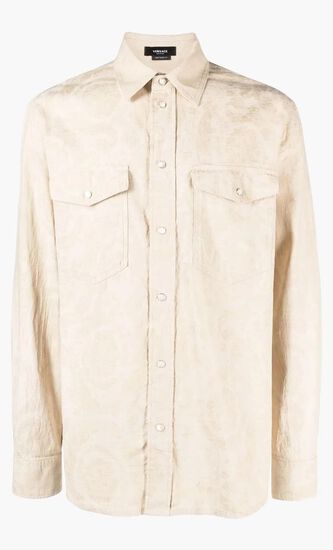 Barocco Jacquard Denim Shirt