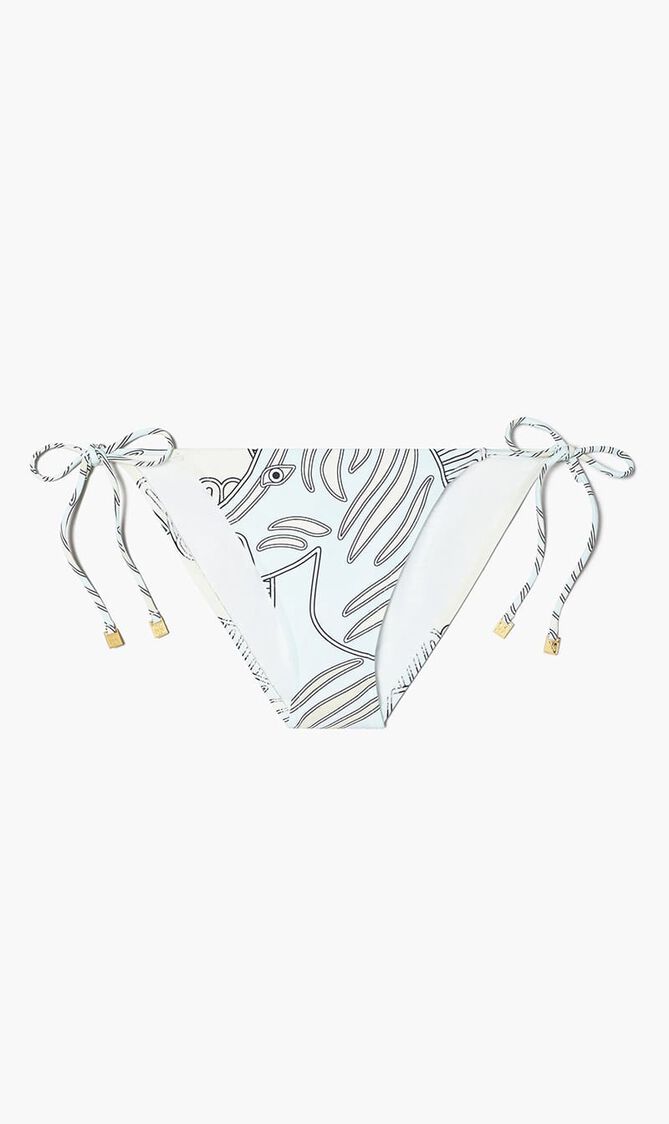 PRINTED STRING BIKINI BOTTOM
