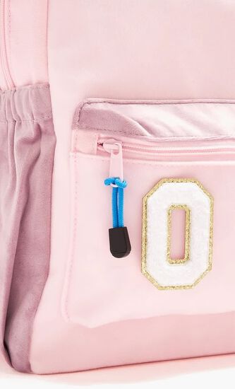 3 CHENILLE SPARKLE LETTER PATCHES WHITE