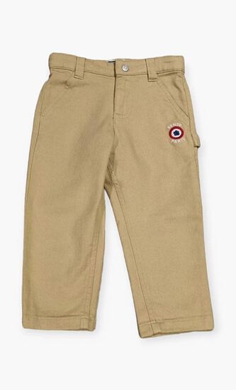 Mid Rise Twill Cargo Pants