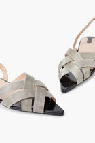 ERIS FLAT SLING BACK METALLIC STRAPS H10