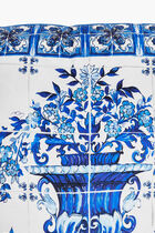 Blu Mediterraneo Silk Twill Pillow