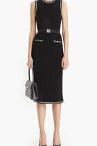 COTTON POINTELLE KNITTED TANK DRESS