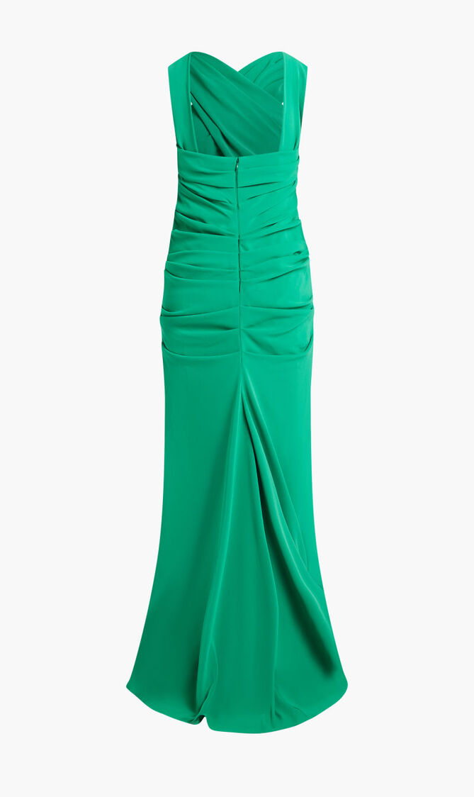 LONG DRESS - STRETCH TRIACETATE CRPE