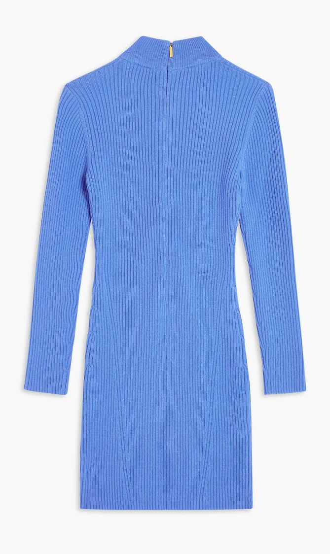 Ribbed Merino Wool Blend Dress