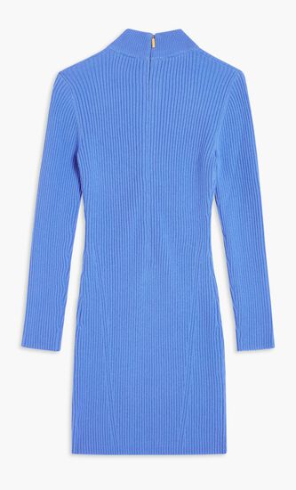 Ribbed Merino Wool Blend Dress