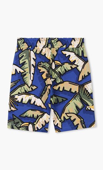 Kids Boys Blue & Green Jungle Shorts