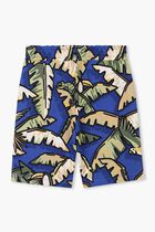 Kids Boys Blue & Green Jungle Shorts Kids Boys Blue & Green Jungle Shorts