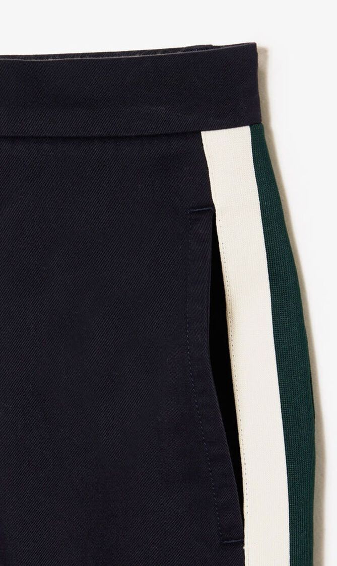 Straight Fit Contrast Stripe Chinos