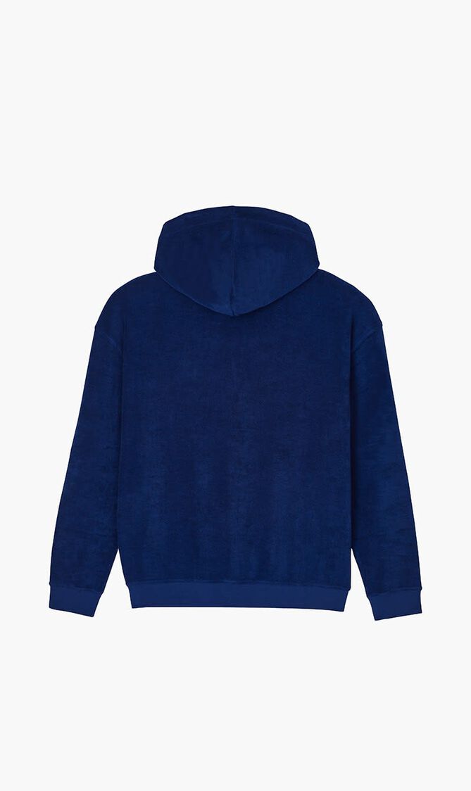 Solid Terry Hoodie Sweatshirt