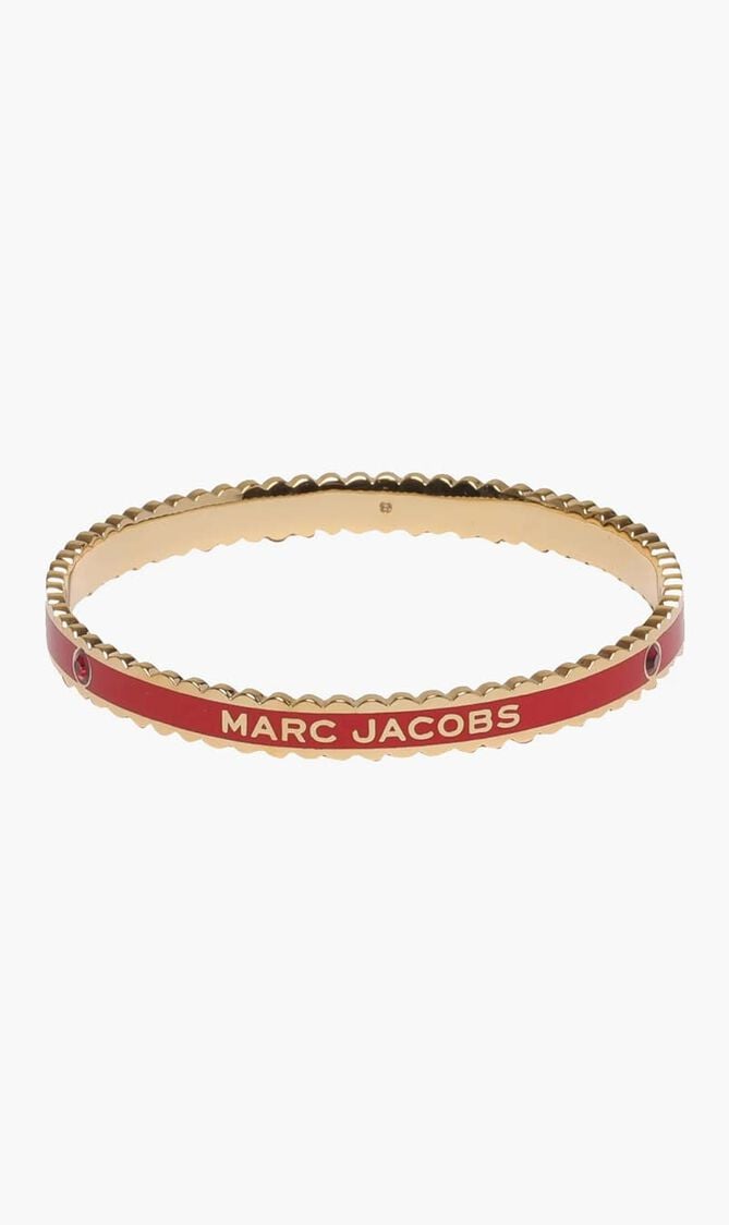 The Medallion Scalloped Bangle Bracelet