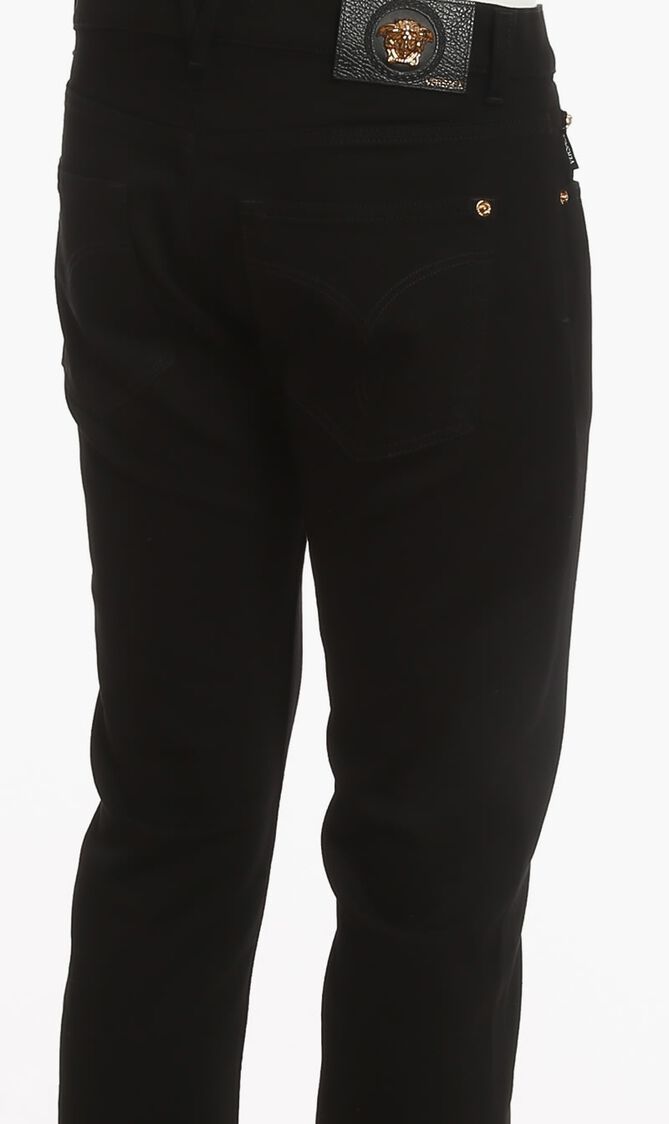 DENIM/JEANS PANTS RINSED STRETCH ECO DENIM BLACK/WHITE