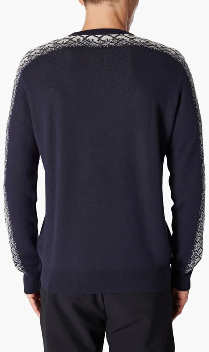 Denzel Cn Ls Jacquard Swtr