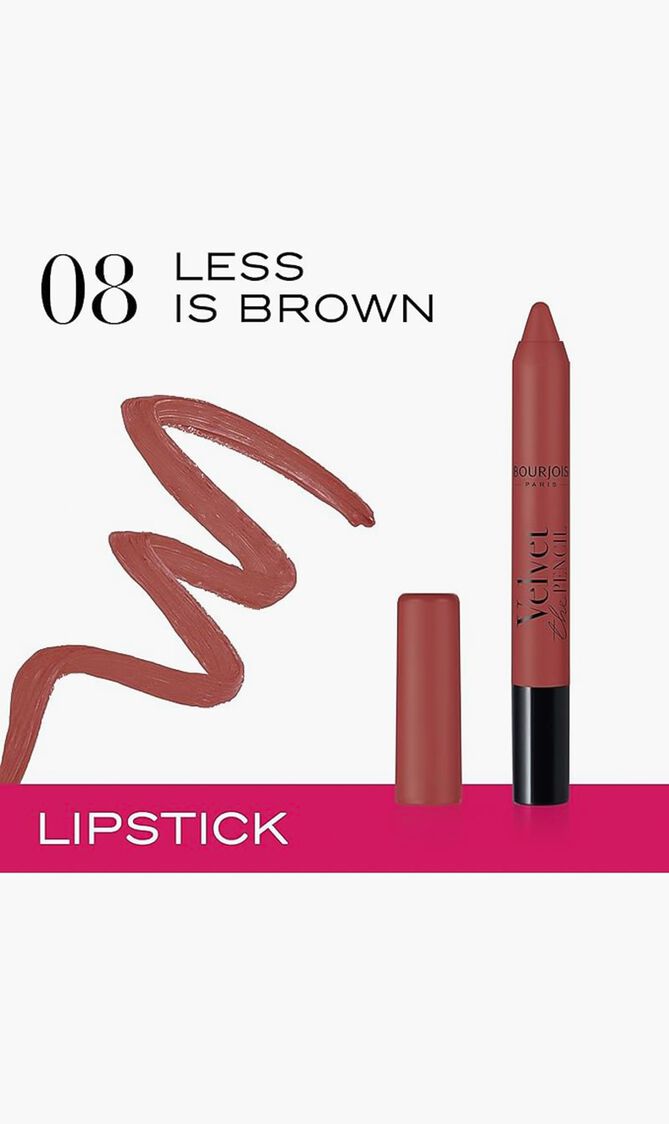 Crayon Velvet Pencil, 08 Less is Brown