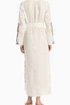 APPLIQUE LINEN CAFTAN