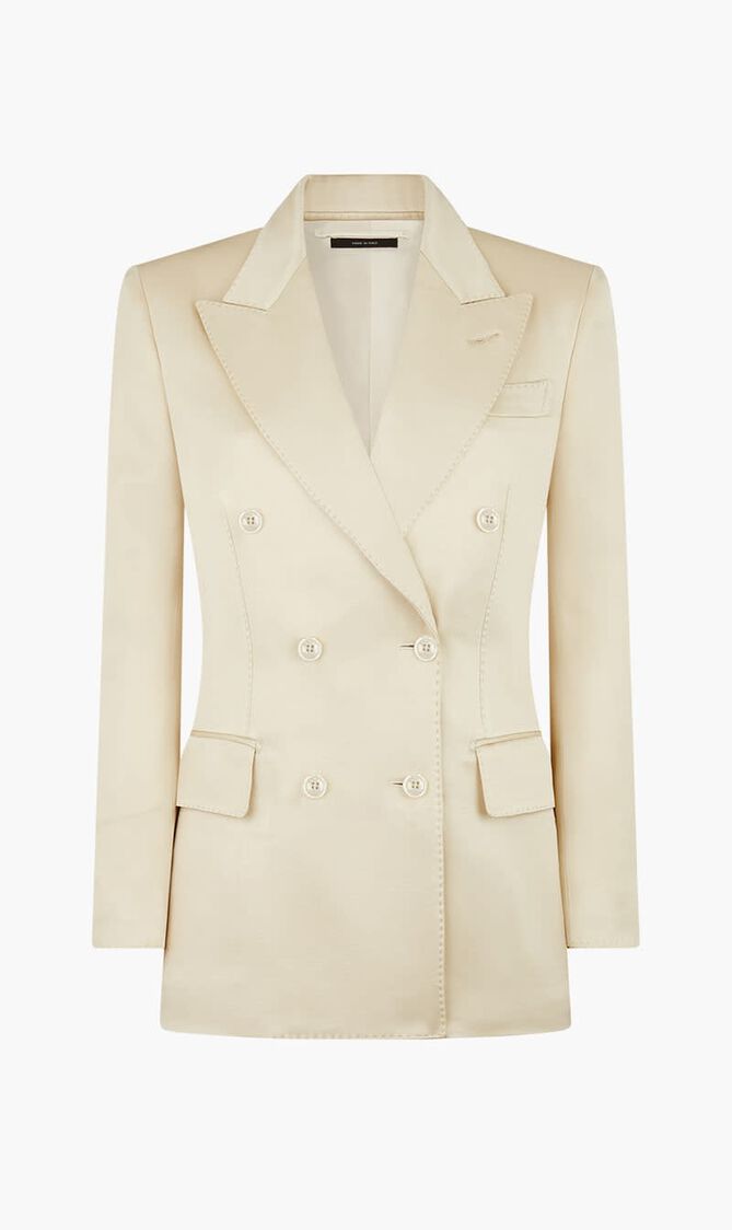 Wool Twill Wallis Double Breasted Jacket