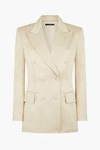Wool Twill Wallis Double Breasted Jacket