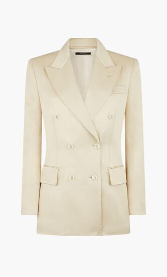 Wool Twill Wallis Double Breasted Jacket