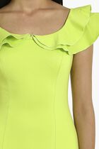 Ruffle Detail Maxi Dress