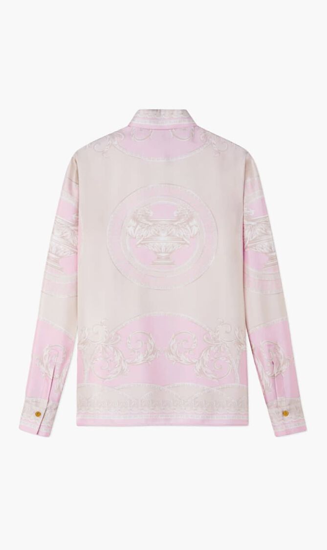 FORMAL SHIRT COUPE DES DIEUX BAROCCO FOULARD ON RESPONSIBLE SILK TWILL