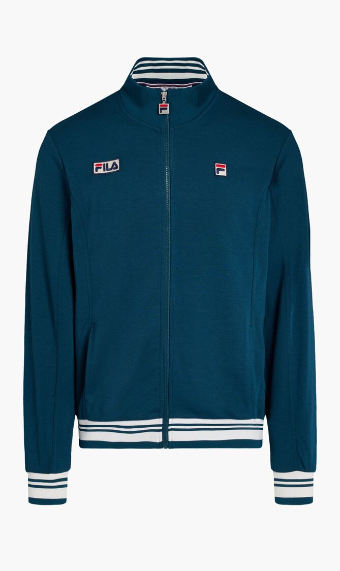 JAMIE SETTANTA JACKET WITH RIBBED FUNNEL NECK