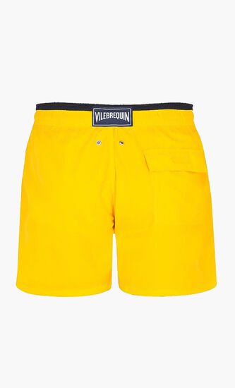 Solid Elasticated Swim Shorts