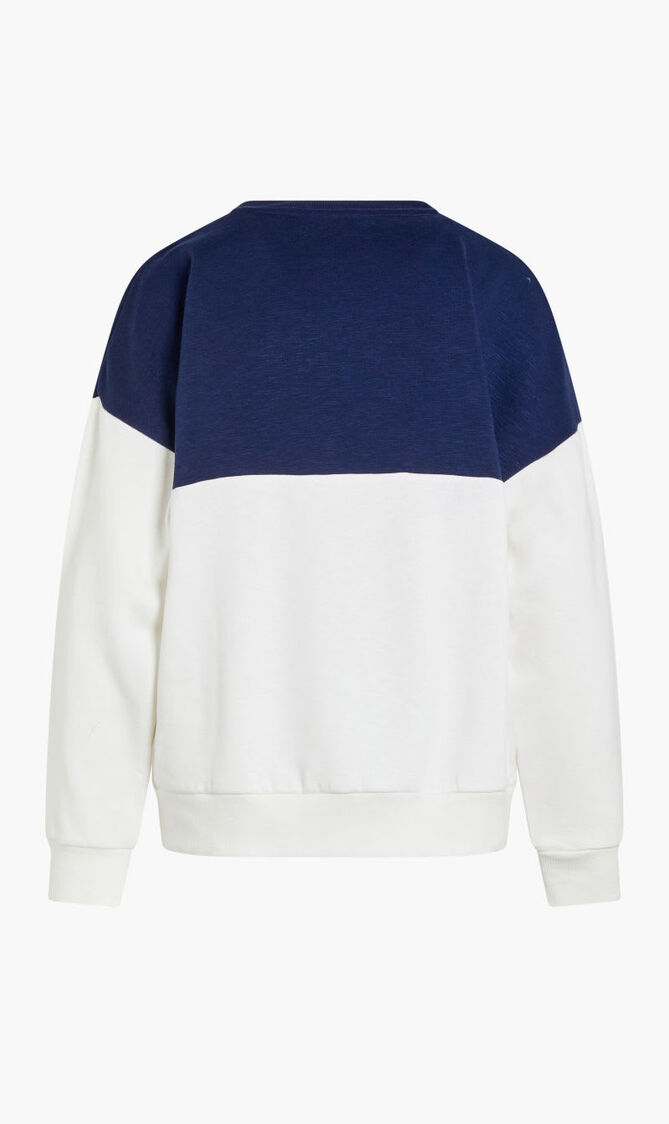 COLOIR BLOCK OVERSIZED CREW SWEAT