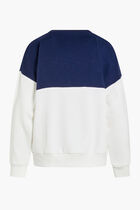 COLOIR BLOCK OVERSIZED CREW SWEAT