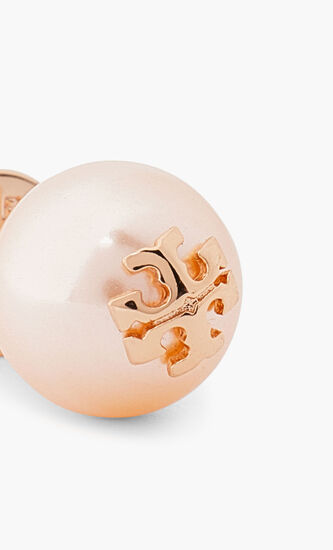 CRYSTAL PEARL STUD EARRING