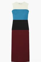 Color Block Wool Dress