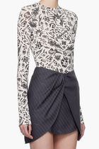 TATTOO SEC SKIN LS CREWNECK WHITE BLACK