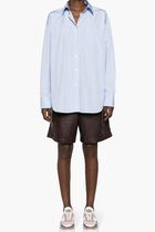 CHIFFON BACK OVERSIZED SHIRT