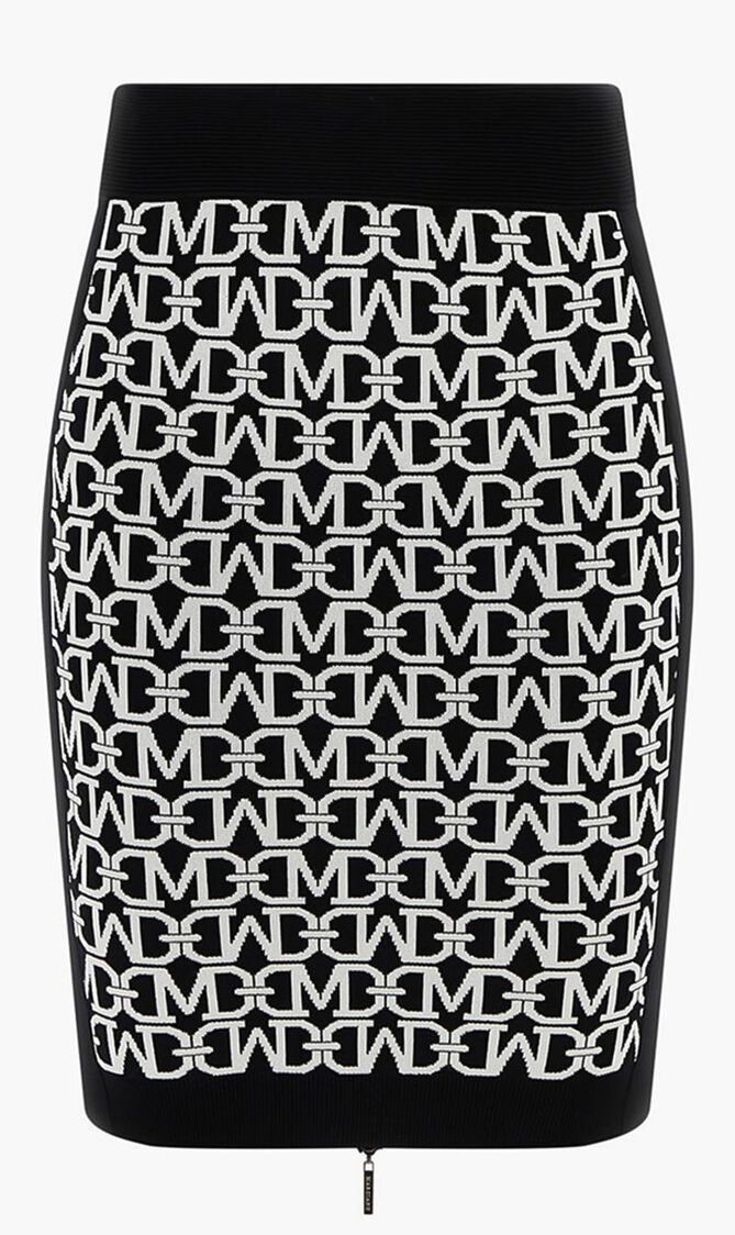 Allover Jacquard Pencil Skirt
