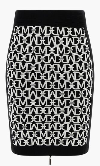 Allover Jacquard Pencil Skirt