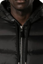 Hooded Jacket with Knit Insert